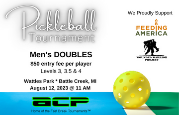 Men's Doubles - Wattles Park, Michigan - 8/12/23